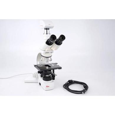Leica DMLS Trinocular Microscope Mikroskop Abbe Condenser 10x 40x 100x + DFC450-cover
