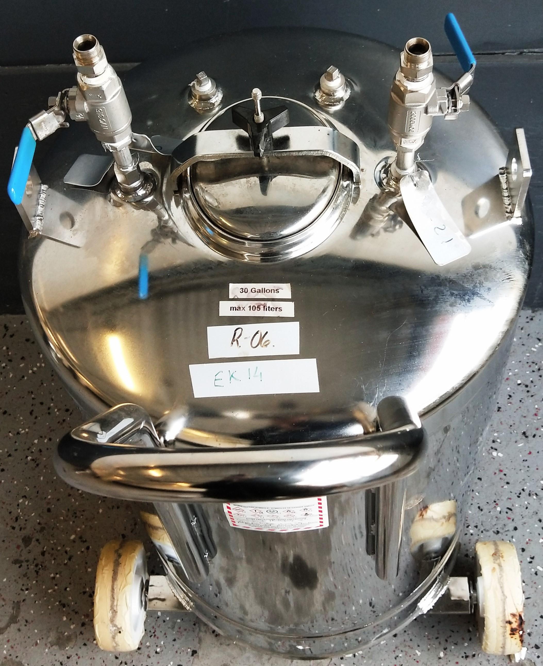 105L Portable Stainless-Steel Chemical Pressure Vessel-Tank
