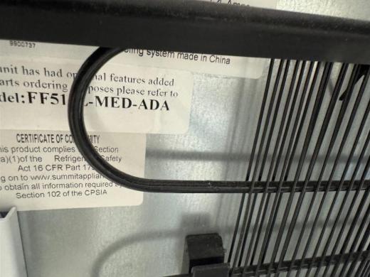 Accucold FF511LMEDADAS Undercounter Laboratory Refrigerator with Automatic Defrost-cover