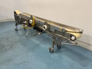 Dorner 9-Foot Stainless Steel Conveyor with Adjustable Legs and Casters, 5 of 10