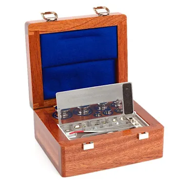Radwag F1 Mass Standard - Knob Weights Without Adjustment Chamber, Set (1 mg - 100 g), Wooden Box, Radwag Analytical instruments