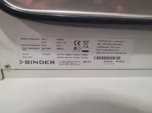 BINDER KB-115 Refrigerated Incubator/Drying Oven, 6 of 7