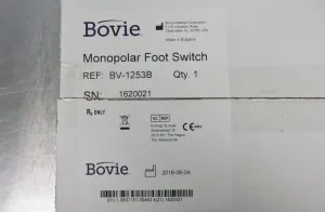 Bovie Monopolar Electrosurgical Footswitch Compatible with Specialist PRO and IDS Series Generators, 8 of 9