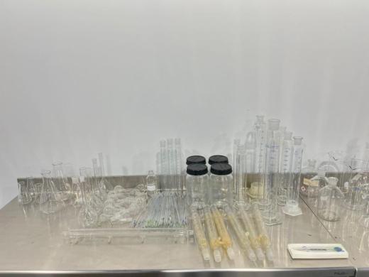 Comprehensive Laboratory Glassware Set with Flasks, Cylinders, Bottles, and Accessories-cover