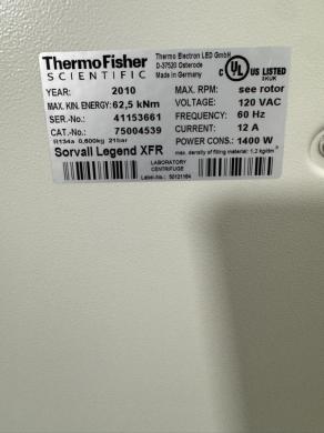 Thermo Scientific Sorvall Legend XFR Refrigerated High-Speed Benchtop Centrifuge-cover