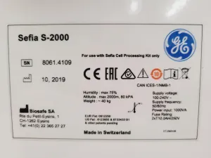 GE Healthcare S-2000 Sefia Cell Processing Unit, 22 of 23