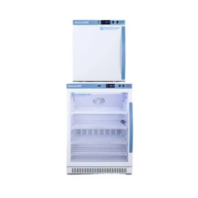 Accucold ARG6PV-AFZ1PVSTACKLHD 24" Wide Stackable Vaccine Refrigerator-Freezer Combination