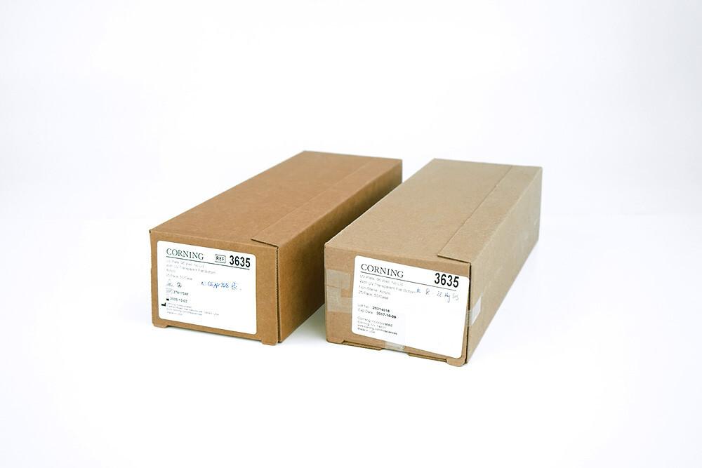 Corning 3635 96-Well Clear Flat-Bottom UV-Transparent Microplate, Pack of 25