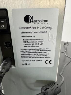 Nexcelom Bioscience Auto T4 Automated Cell Counter for Precise Cell Analysis-cover