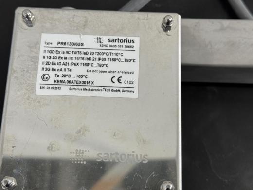 Sartorius 100L Cubical Stainless Steel Palletank with Wheeled Frame-cover