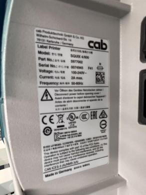 CAB SQUIX 4/300 Industrial Thermal Transfer Label Printer with Integrated Control Display-cover