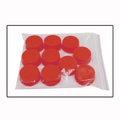 Benchmark B3000-CAP-HTC High temperature cap (RED - PBT Plastic /  up to 180C), GL45, 10/pk.-cover