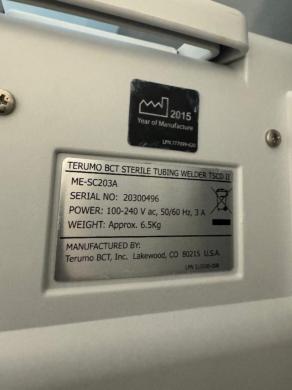 Terumo BCT TSCDII Sterile Tubing Welder Model ME-SC203AS for Blood Component Processing-cover