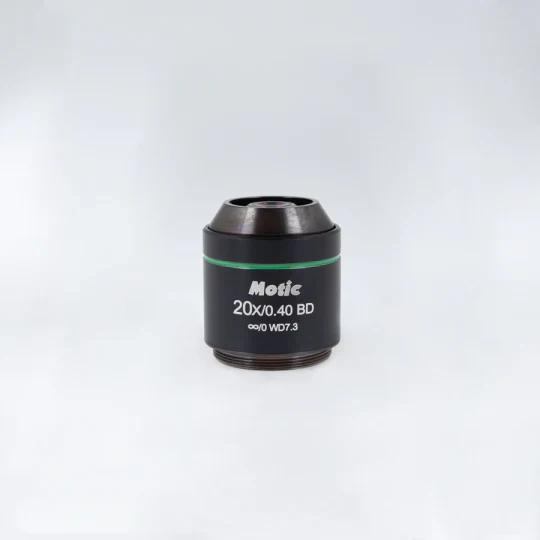 Motic LM BD PL 20X/0.4 Plan Achromatic Darkfield Microscope Objective (WD 7.3mm)