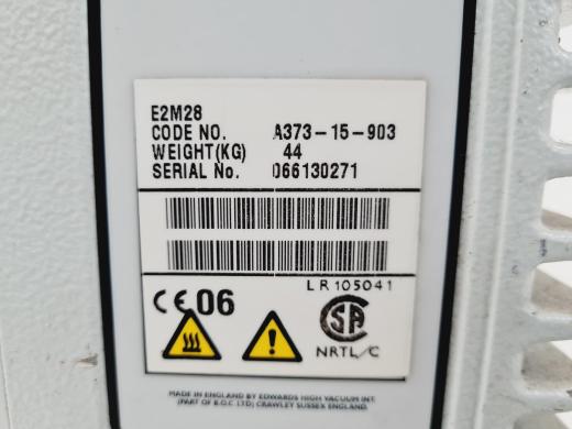 Edwards Model E2M28 Rotary Vane Vacuum Pump-cover