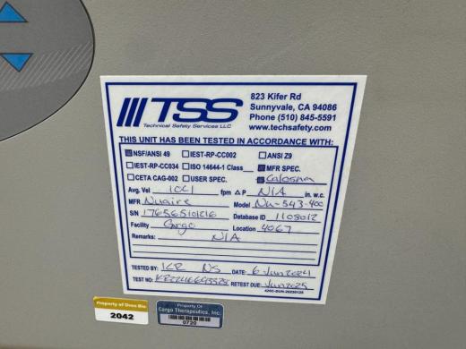 Nuaire LabGard ES Class II Type A2 4-Foot Biological Safety Cabinet-cover