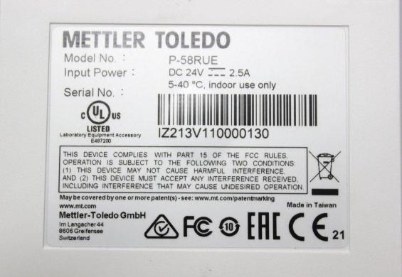 Mettler Toledo P-58RUE Compact Label Printer for Laboratory Use-cover