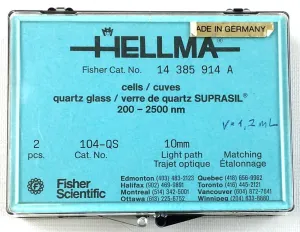 Hellma 104-QS Quartz Semi-Micro Absorption Cuvette with Stopper, 10 mm Pathlength, 4 of 4