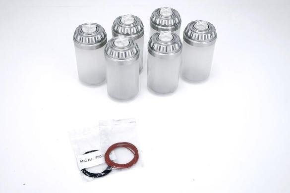 Thermo Scientific Set of 6 × 1000 mL Centrifuge Bottles with Aluminum Lids-cover