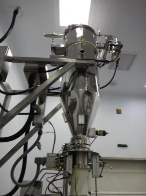 Ktron Vacuum Loading System Integrated with MetoLift 200kg Capacity Hoist