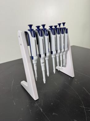 Rainin Pipet-Lite XLS Single Channel Pipettes w/ Stand - Quantity 7-cover