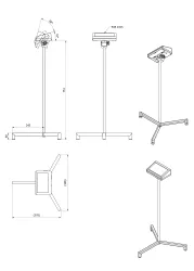 Radwag Stand for PUE C315 terminal - mild steel version, 2 of 2