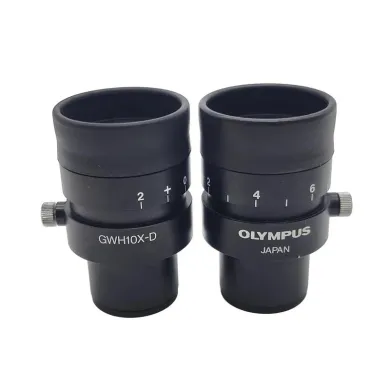 Olympus GWH10X-D 10x Stereo Microscope Eyepiece Pair for SZH Series