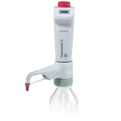 BrandTech Scientific Dispensette S Digital Bottletop Dispenser, 0.2 to 2mL