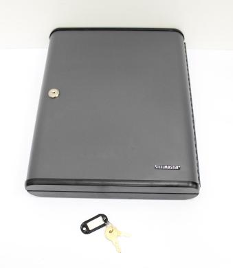 STEELMASTER Key Box 60-Key Security Control Cabinet Steel Charcoal Gray-cover