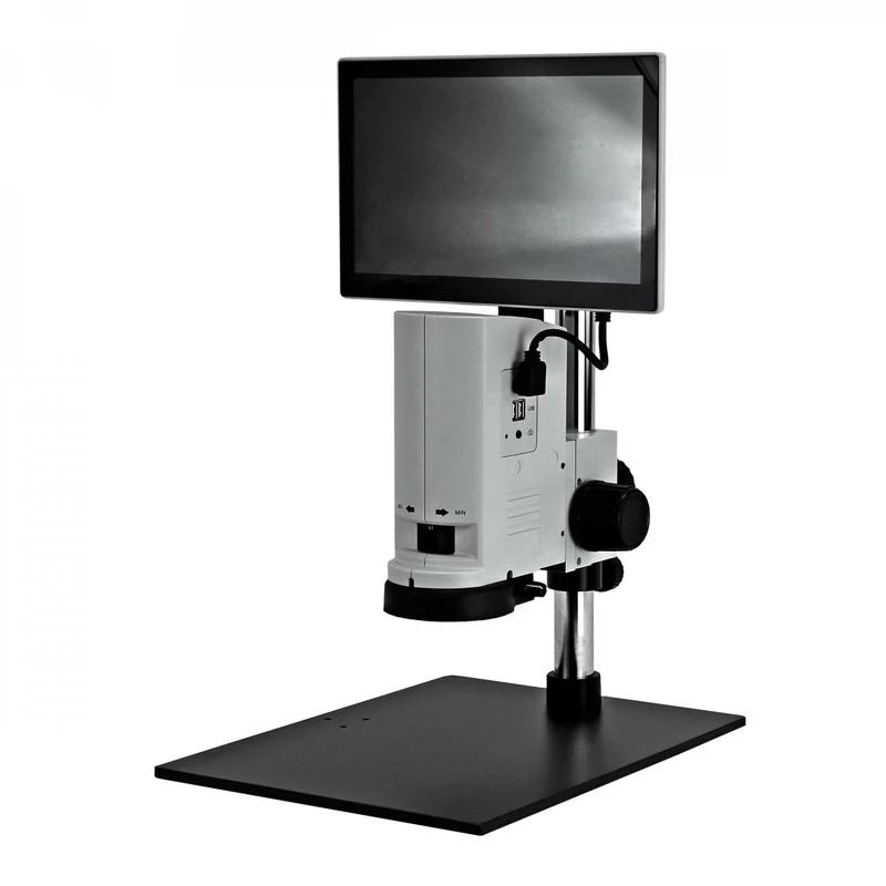 ZoomHD Digital Microscope with 2.0MP Camera, 7:1 Zoom, LED Ring Light, and Integrated HD Monitor