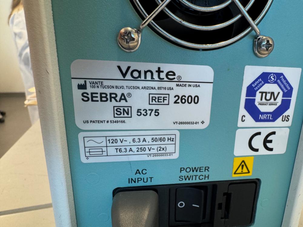 Vante Sebra OMNI Sealer Laboratory Film Sealing Instrument Model SEBRA