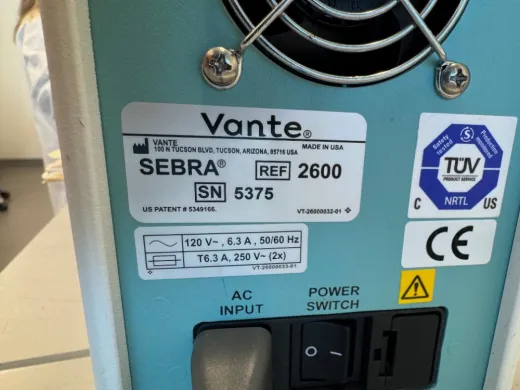 Vante Sebra OMNI Sealer Laboratory Film Sealing Instrument Model SEBRA