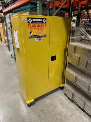 Securall A145 45-Gallon Portable Flammable Liquid Storage Cabinet with Locking Doors-cover