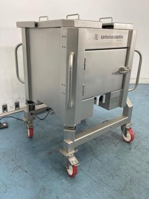 Sartorius FXC122356 200L Cubical Jacketed Mixer with Integrated Control Panel and Mobility Casters-cover