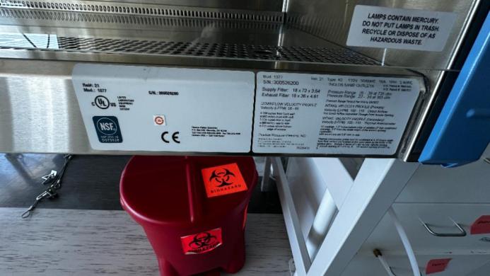 Thermo Scientific 1300 Series A2 BSC- 6ft-cover