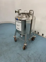 Alloy Products 200L Portable Stainless Steel Tank with Fluid Ports and Mobile Frame, 3 of 4