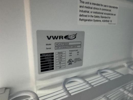 VWR HCUCFS0520 -20°C Undercounter Laboratory Freezer for Biomedical Storage-cover