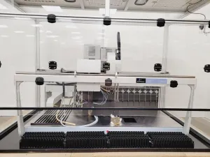 Perkin Elmer Janus Workstation with Purair P40 Fume Hood, 45 of 46
