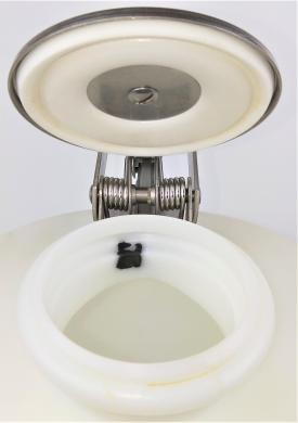 Justrite 12765 Self-Closing Wide Mouth Safety Container - 19L (5 Gallon)-cover