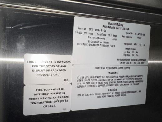 Howard/McCray SFTS-NC-3-CE Triple Door Laboratory Refrigerator with Digital Temperature Control-cover