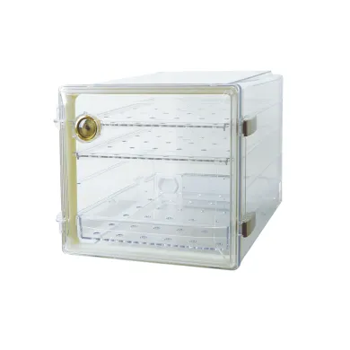 Jeio Tech Cubic Lab Desiccators with Hygrometer and UV-Blocking Option