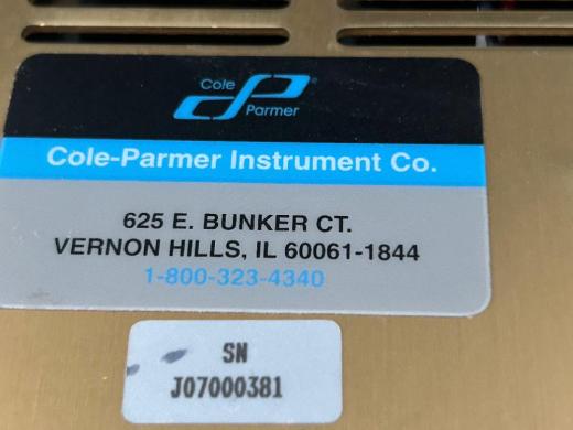 Cole-Parmer Masterflex L/S 7550-30 Computerized Drive Peristaltic Pump-cover