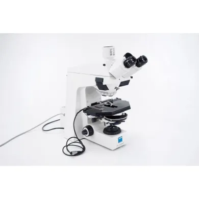 Zeiss Axioplan Trinocular Microscope Body with 2x PL10x/25 HAL100