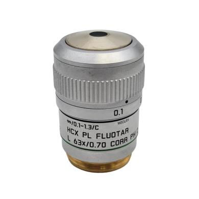 Leica HCX PL Fluotar L 63x Phase Contrast Microscope Objective 506217-cover