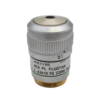 Leica HCX PL Fluotar L 63x Phase Contrast Microscope Objective 506217