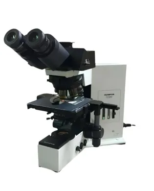 Olympus BX50 Microscope with Super Wide Trinocular Head and Plan Apochromat Objectives
