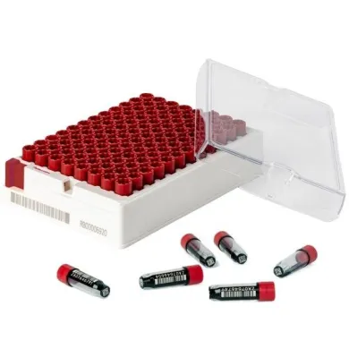 Hoefer ST1-0100-1R 1.0mL Tri-Coded Sample Storage Tube Case, 10 Racks of 96 Tubes