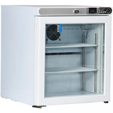 ABS 1 Cu Ft Premier Countertop Glass Door Refrigerator Freestanding Left Hinged ABT-HC-UCFS-0104G-LH-cover