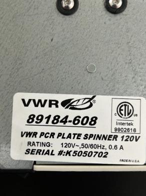 VWR PCR Plate Spinner - Compact Benchtop Centrifuge for PCR Plates-cover