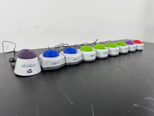 Lot of 9 Vortex Mixers Including MiniMixer and Fisherbrand Models-cover